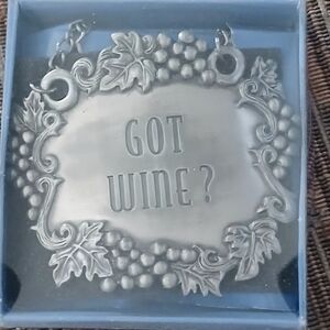 Silver Wine Tag | Wall Decor | Wall Hanging